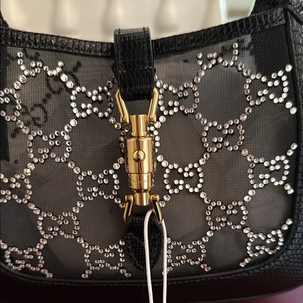 SOLD LIMITED LIZARD GUCCI CRYSTAL GG JACKIE 1961 - Picture 9 of 16